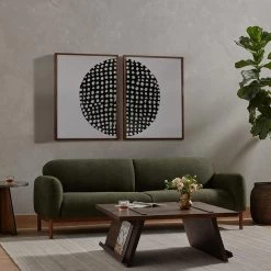 Four Hands Global Disco Diptych, Black By Jess Engle Art