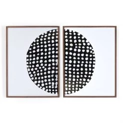 Four Hands Global Disco Diptych, Black By Jess Engle Art