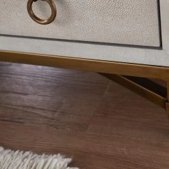 Essentials For Living Strand Shagreen 3 Drawer Nightstand FURNITURE