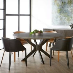 Essentials For Living Industry Round Dining Table