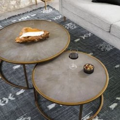 Four Hands Shagreen Nesting Coffee Table