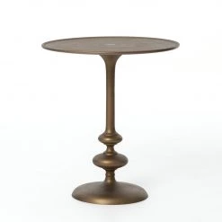 Four Hands Marlow Matchstick Pedestal Table FURNITURE