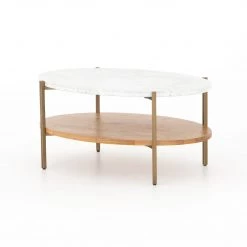 Four Hands Olga Oval Coffee Table FURNITURE