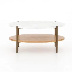 Four Hands Olga Oval Coffee Table FURNITURE