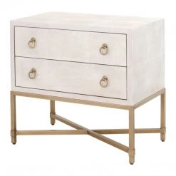 Essentials For Living FURNITURE Strand Shagreen 2 Drawer Nightstand
