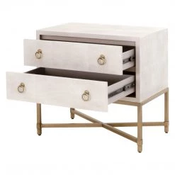 Essentials For Living FURNITURE Strand Shagreen 2 Drawer Nightstand