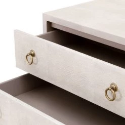 Essentials For Living FURNITURE Strand Shagreen 2 Drawer Nightstand