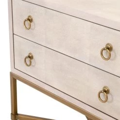 Essentials For Living FURNITURE Strand Shagreen 2 Drawer Nightstand