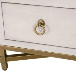 Essentials For Living Strand Shagreen 3 Drawer Nightstand FURNITURE