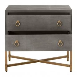 Essentials For Living FURNITURE Strand Shagreen 2 Drawer Nightstand