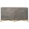 Essentials For Living FURNITURE Strand Shagreen 6 Drawer Double Dresser
