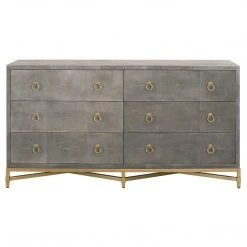 Essentials For Living FURNITURE Strand Shagreen 6 Drawer Double Dresser