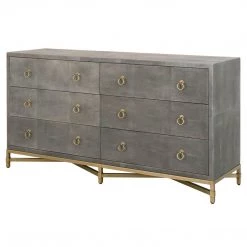 Essentials For Living FURNITURE Strand Shagreen 6 Drawer Double Dresser