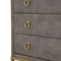Essentials For Living Strand Shagreen 3 Drawer Nightstand FURNITURE