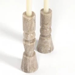Four Hands NEW Rosette Taper Candlesticks